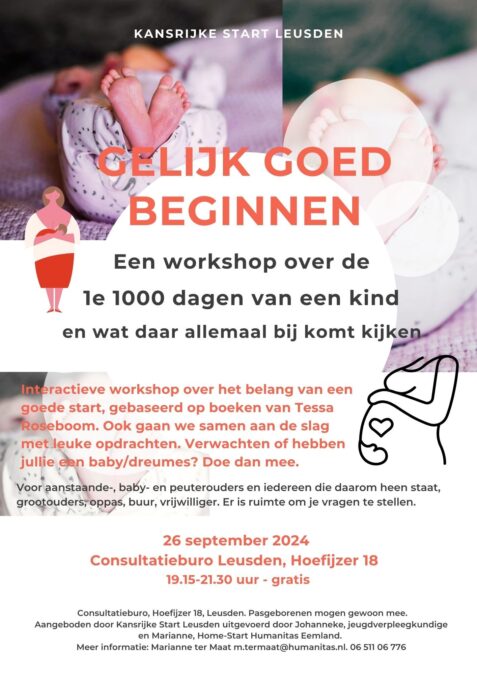 Workshop 1e 1000 dagen Kansrijke start Leusden sept 24